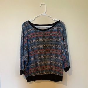 billabong patterned sweater